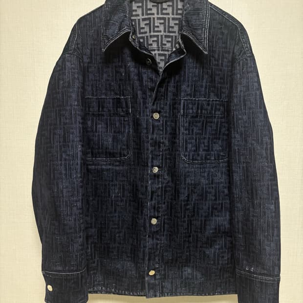 [52/새상품급] 펜디 벨벳 트러커 자켓