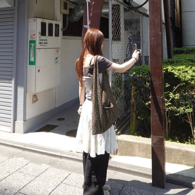 아워캐비넷 soho leopard bag 호피백