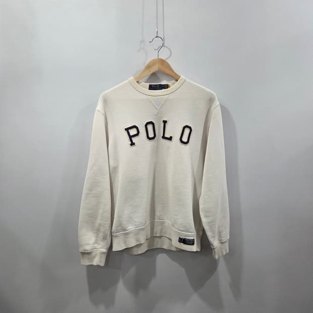 폴로랄프로렌 스펠로고 기모 스웻셔츠 M