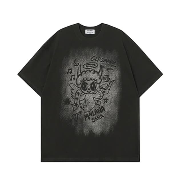 베이비 루시퍼 그래픽 반팔