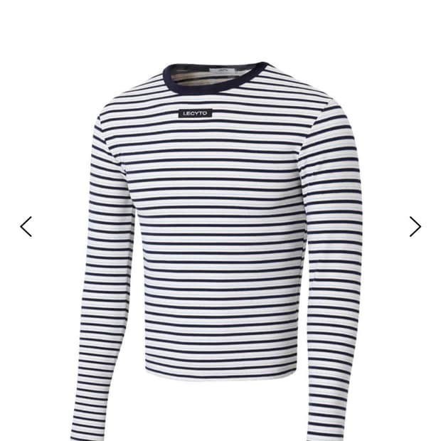 구매합니다 Lecyto Soft Multi Stripe T-Shirt