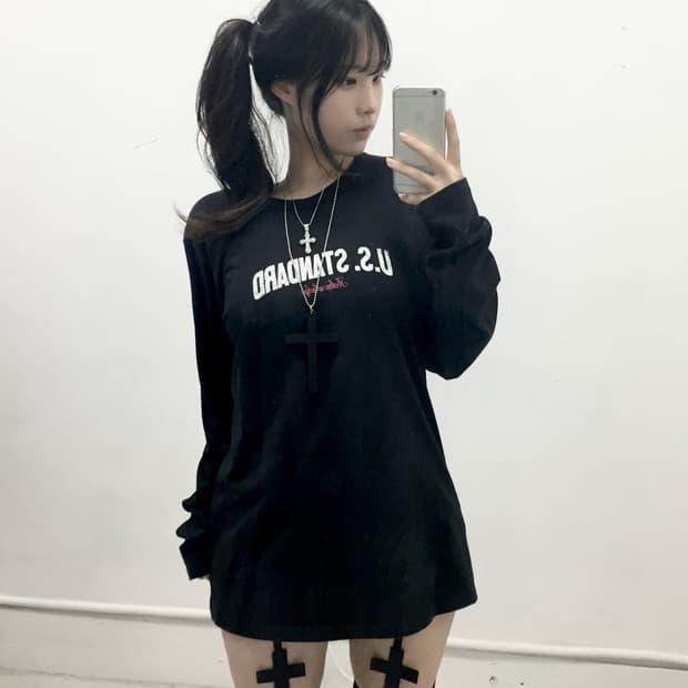 [T-GRAPHICS] y2k 펑크 us standard 롱슬리브