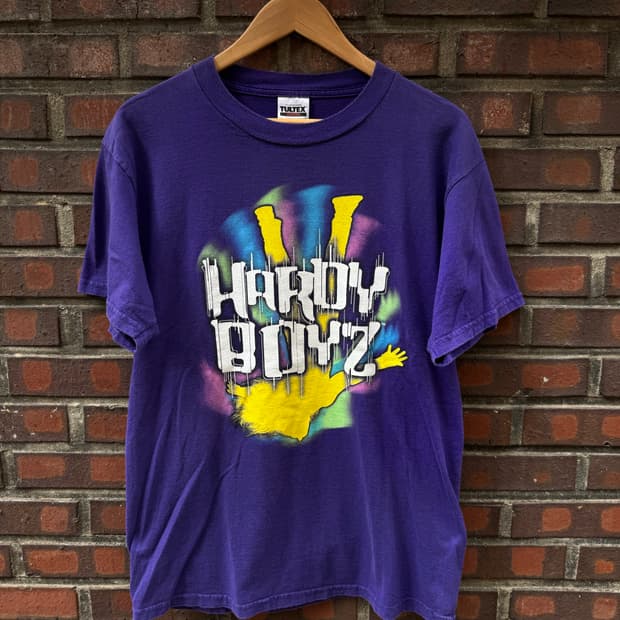 2000 WWE WWF Hardy Boyz 반팔 티셔츠 