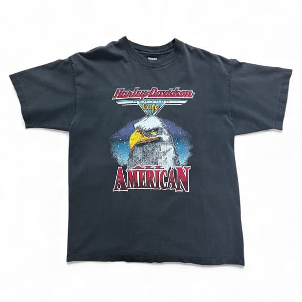 90s usa 할리데이비슨 아메리칸이글 티셔츠