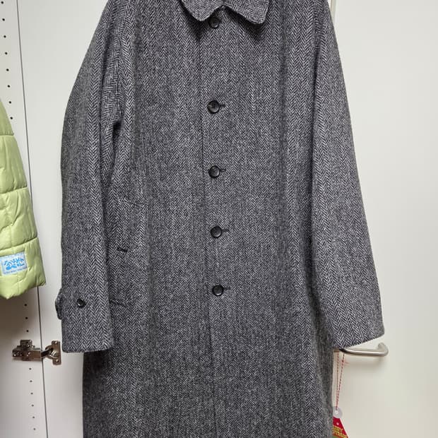 아나토미카 싱글래글런 리버시블 코트 블랙/그레이