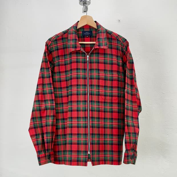어반 리서치 아이템즈 타탄 체크 셔츠 집 자켓