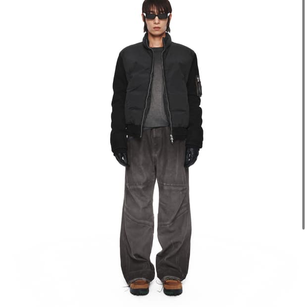 [XS] 엑슬림 xlim ep8 01 트라우저 팬츠 워시드 블랙