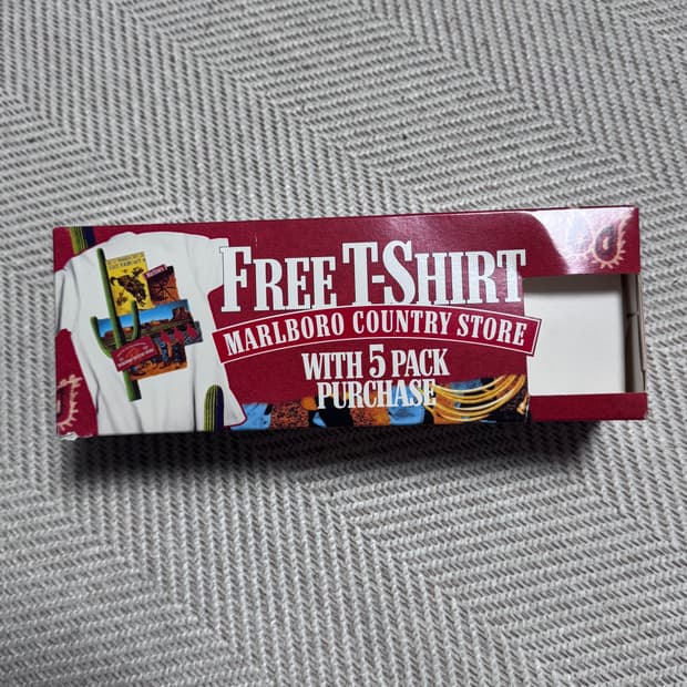 (XL) 90s 빈티지 말보로 로데오 반팔 티셔츠
