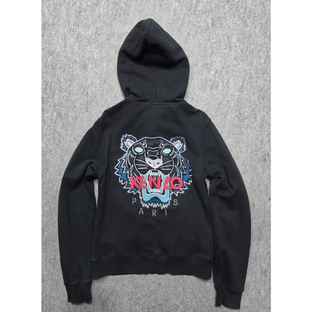 KENZO 겐조 타이거 빅자수 로고 후드집업 S