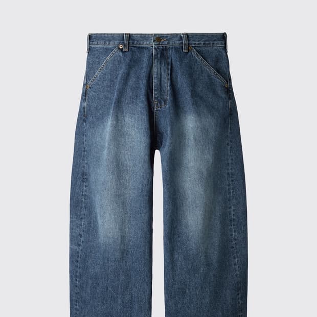 [Hatchingroom] wide curve jeans