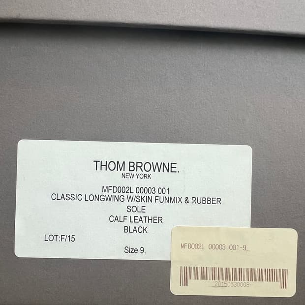 톰 브라운 윙팁 280 us9