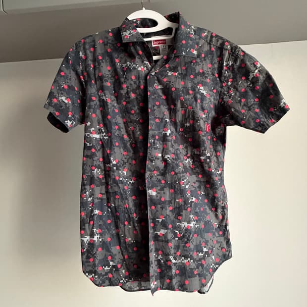 슈프림 꼼데가르송 셔츠 xs 