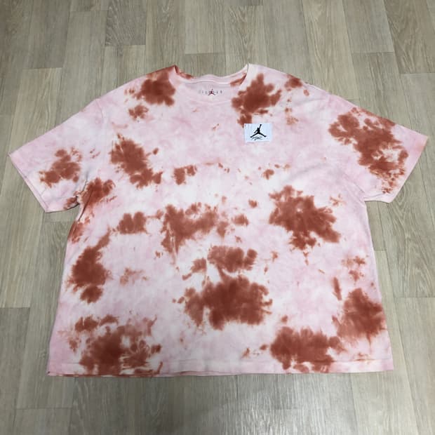 (XXL) 나이키 NIKE 조던 에센셜 타이다이 오버사이즈 티셔츠 오렌지