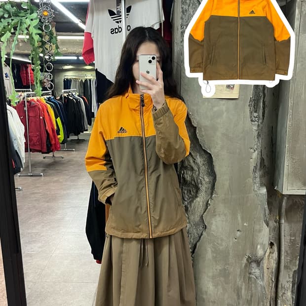 아디다스 바람막이 오렌지 90 #csz1738