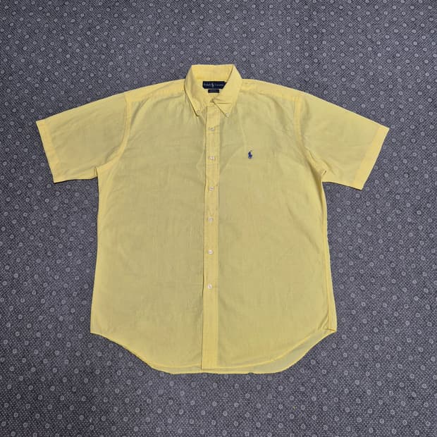 [M] 폴로 박스핏 블레어 옐로우 셔츠 -499