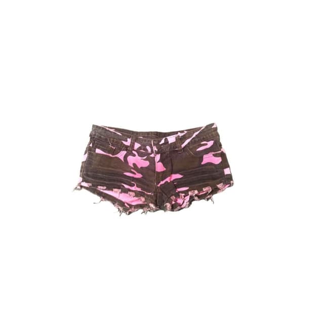 빈티지 갸루 베이프깔 브라운 핑크 숏팬츠