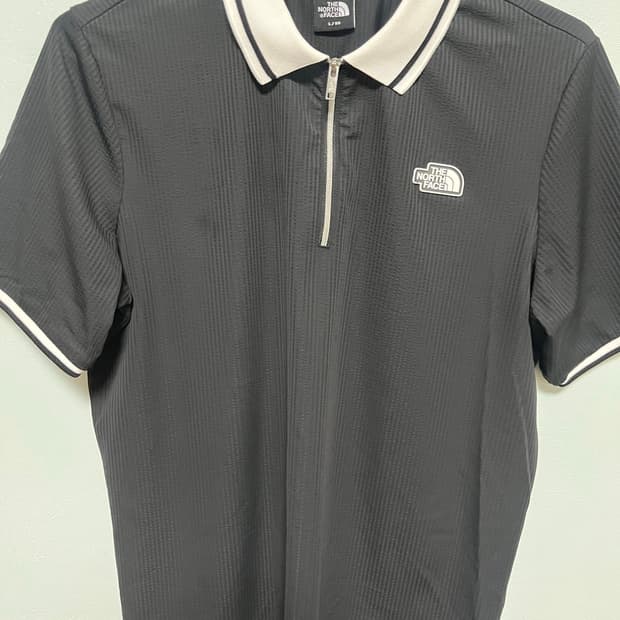 노스페이스  아이스필드 여성 블랙 PK 반팔 티셔츠