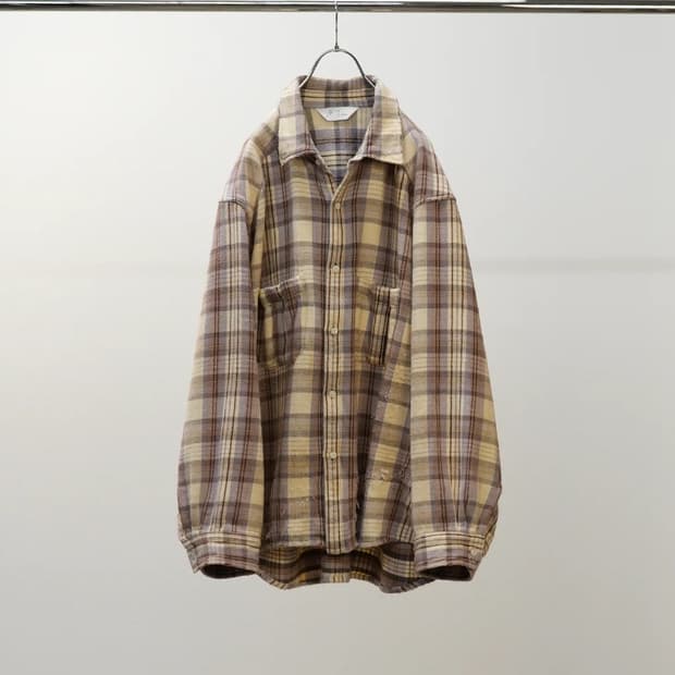 안셀름 NEL CHECK OVER WORK SHIRT 2사이즈