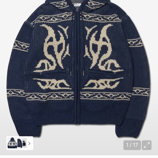 (새상품)(L)노매뉴얼 코위찬 후드 집업 NAVY 판매