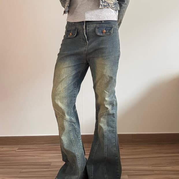 데님 부츠컷 팬츠