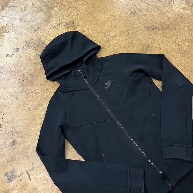 [정품/M] 나이키 테크 플리스 블랙 후드집업 b15