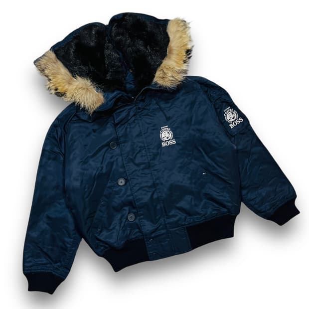 산토리 보스 커피 N2B 트리밍 퍼 항공 자켓