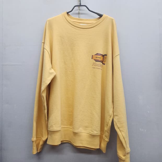 코닥 백 프린팅 오버핏 맨투맨 2XL