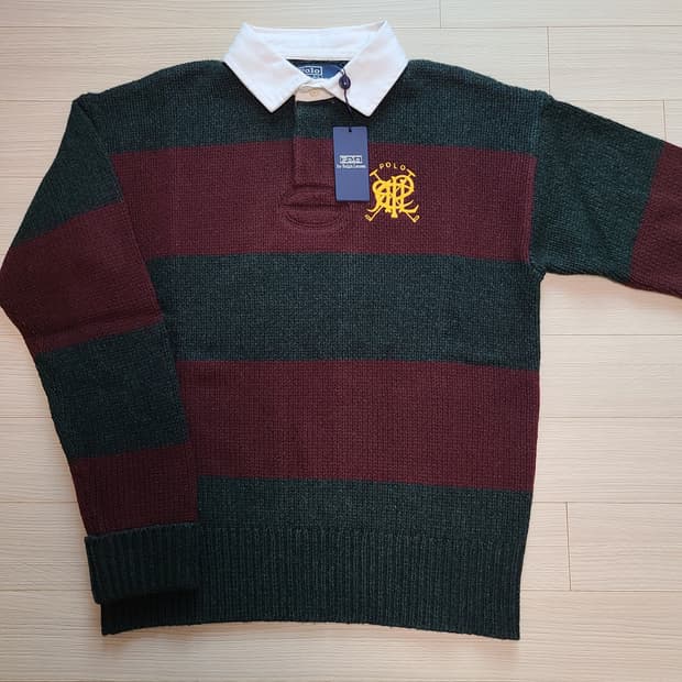폴로 랄프로렌 럭비 칼라 울 니트 m