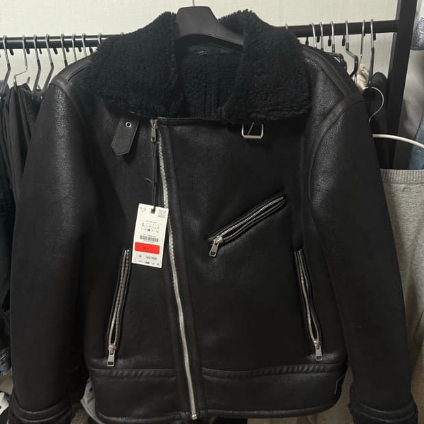 자라 레더자켓 L사이즈