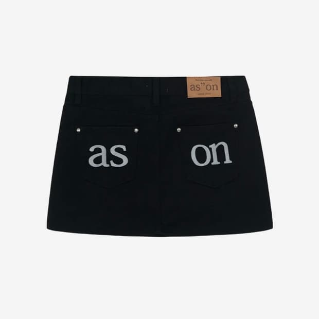 애즈온 POG SKIRT / BLACK
