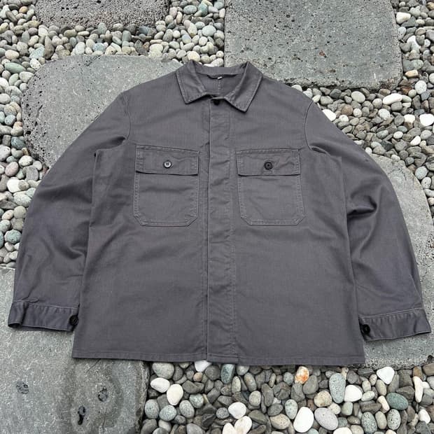 OLD VINTAGE DRAK GREY HBT 헤링본트윌코튼 워크자켓