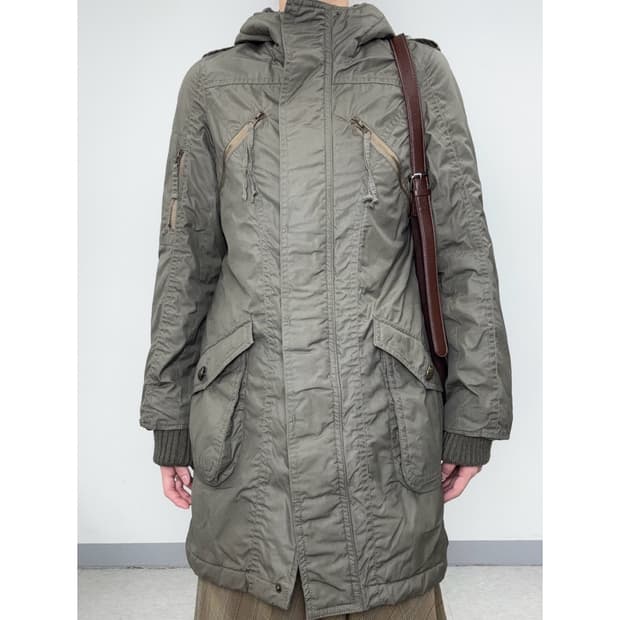 빈티지 y2k 유틸리티 야상 점퍼