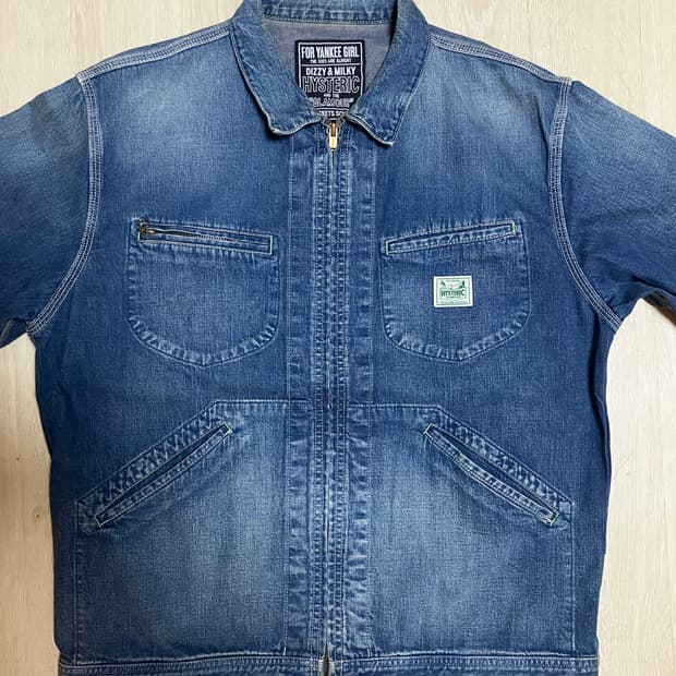 Hysteric Glamour zip up denim jacket