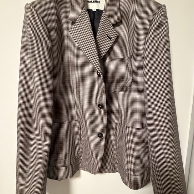 알렌느 체크 블레이져 1사이즈 판매