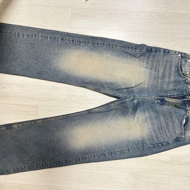 와이드 데님 바지