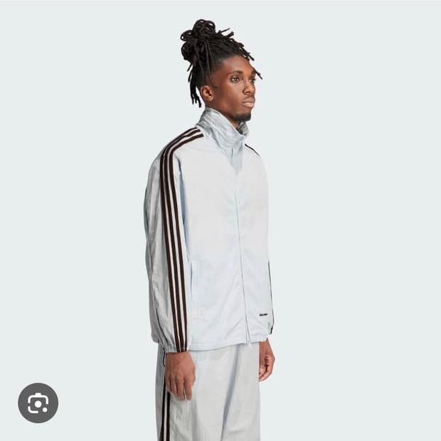 아디다스 x 웨일스 보너 스테이트먼트 나일론 트랙탑 블루 틴트 - US 