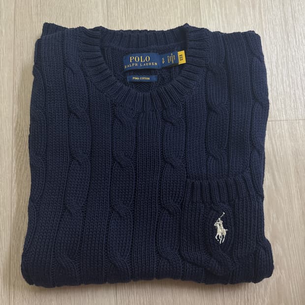 폴로 반팔니트 네이비 s