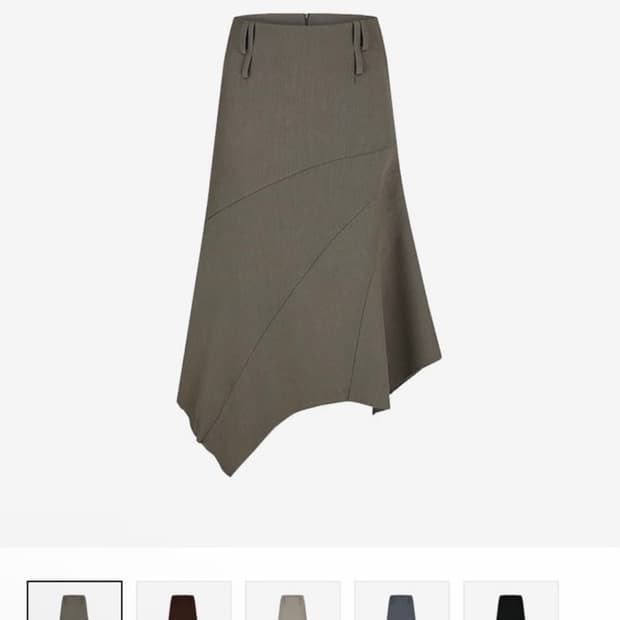 카시코) Paneled Gored Skirt GR M