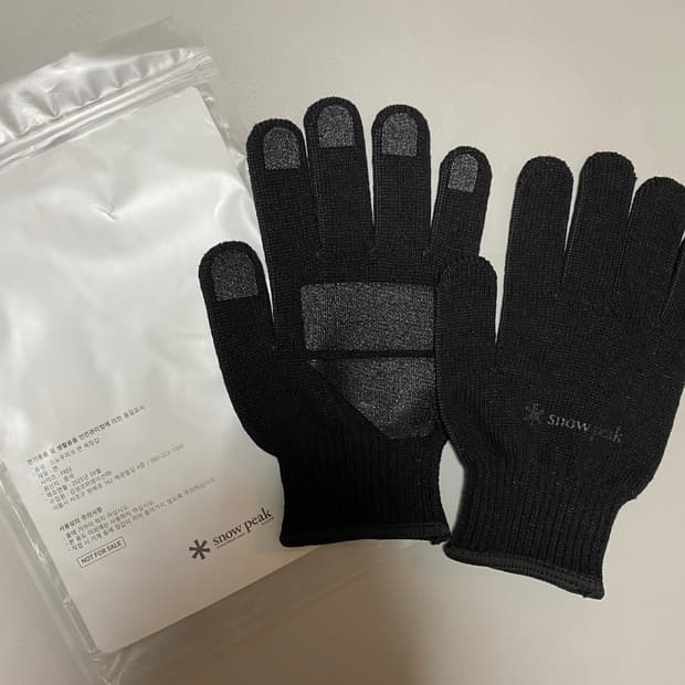 스노우피크 면 목장갑 FREE 검정