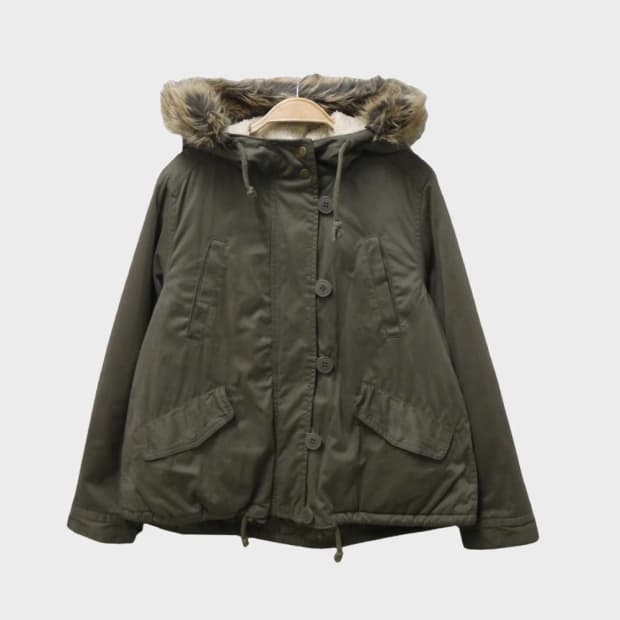 CHOCOL RAFFINE 숏 후드 야상 자켓 62322