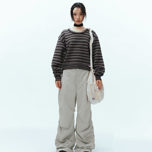 코이세이오-stripe knit brown