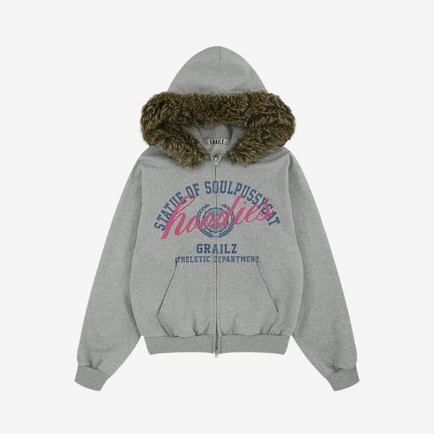 그레일즈 PARODY FUR ZIP HOODIE