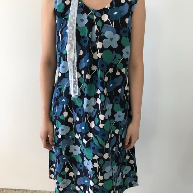 마리메코깔 패턴 원피스