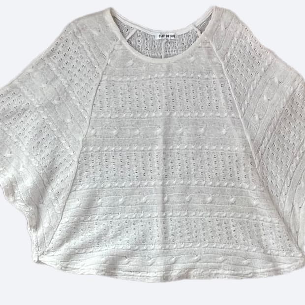 모리걸 반팔 니트