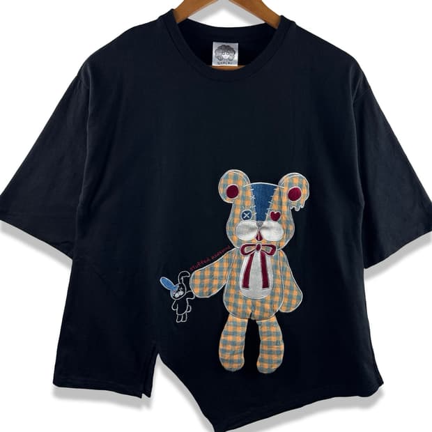 JPN SCOLAR 키치 히피 곰돌이 티셔츠2880