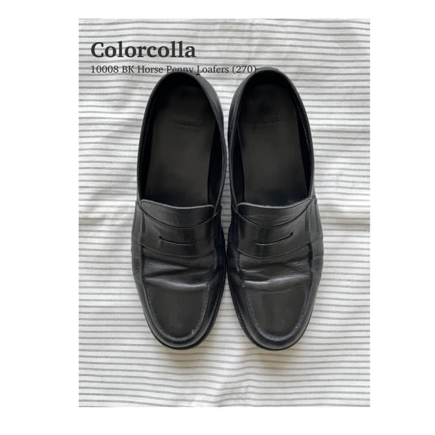 컬러콜라 10008 BK Horse 페니 로퍼 (270)