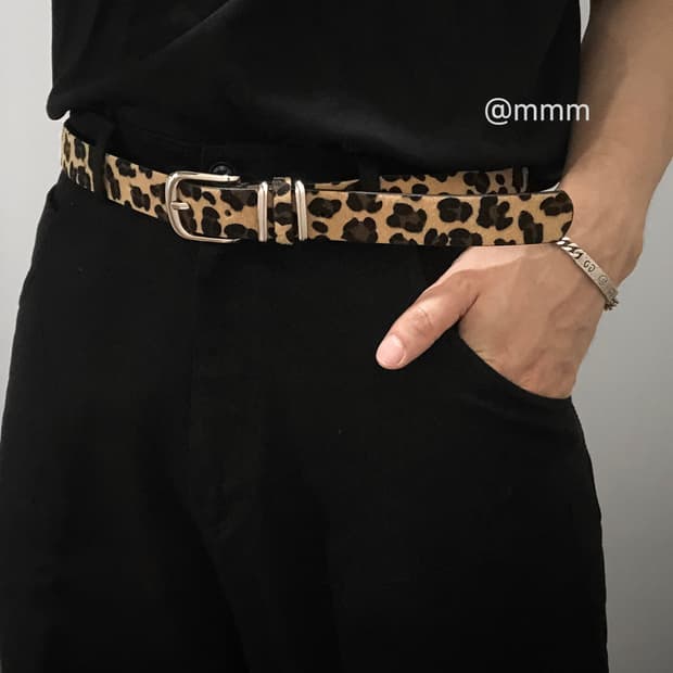 레오파드 호피 송치 벨트🐆