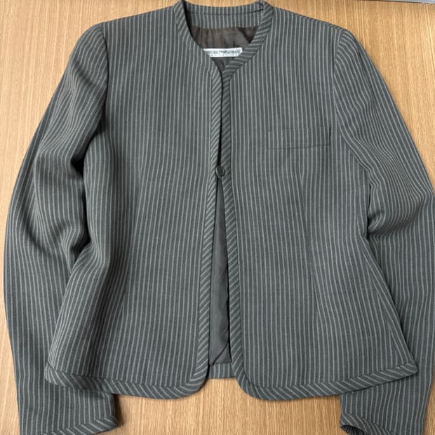 아르마니 00s 싱글 논카라 우먼 자켓