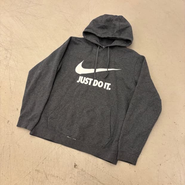 나이키 저스트두잇 그레이 후드티