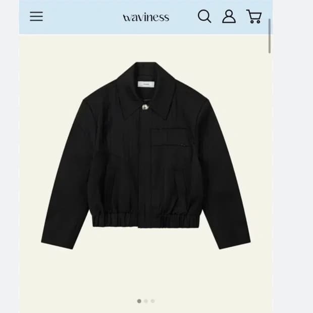 웨이비니스 터널링 크롭 블루종 2size